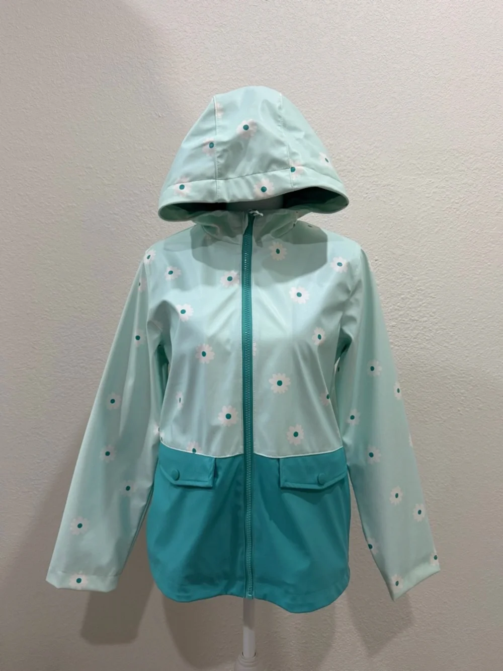 Cat & Jack Teal Mint Floral Jacket